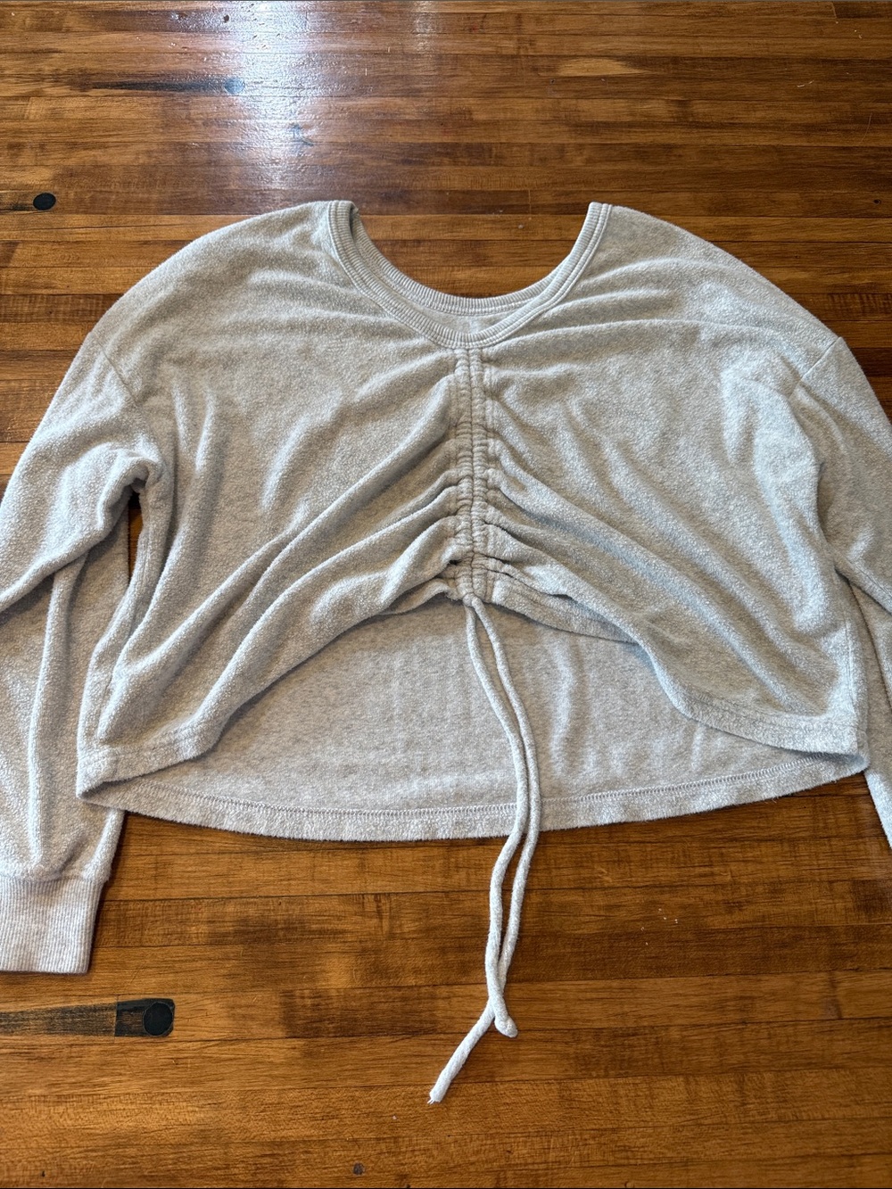 Aerie Towel Terry Cinch Sweatshirt (j1) - Picture 2 of 4